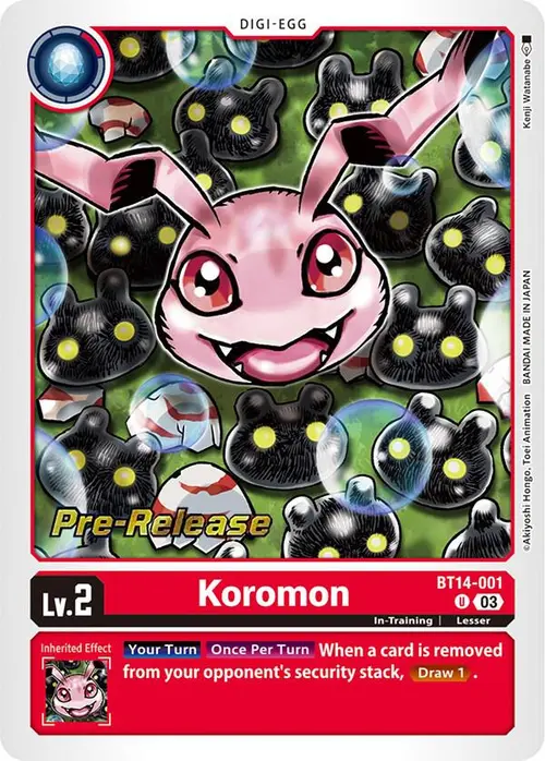 Koromon card art