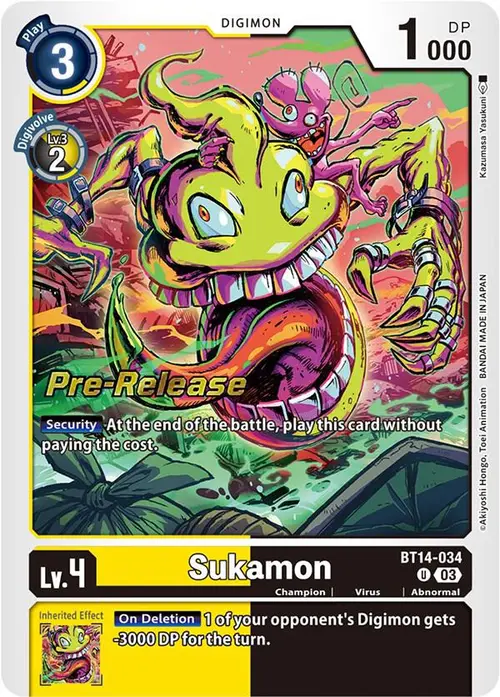 Sukamon card art