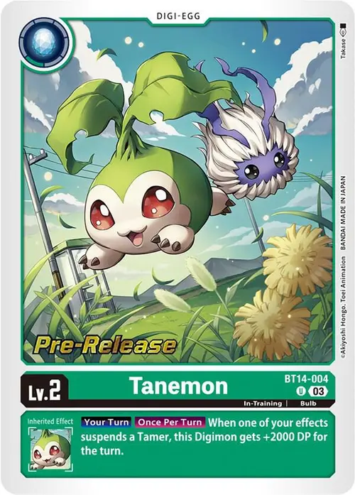 Tanemon card art