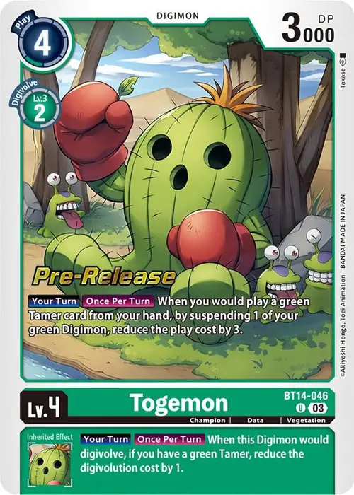 Togemon card art