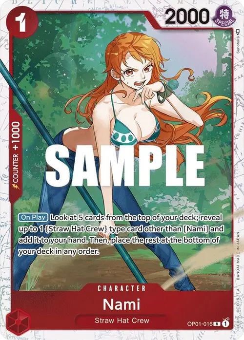 Nami - OP01-016 (Ultra Deck: The Three Captains) card art