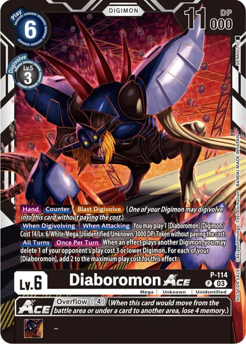 Diaboromon ACE - P-114 (3rd Anniversary Survey Pack) card art