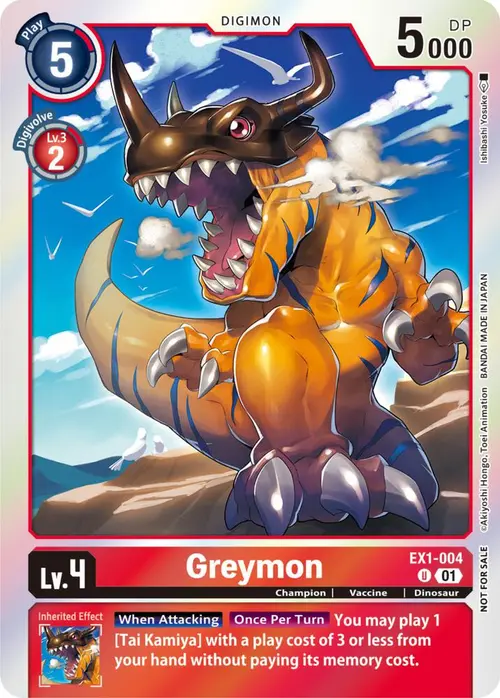 Greymon (Blast Ace Double Pack Set) card art