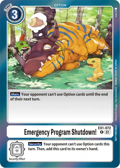 Emergency Program Shutdown! (Blast Ace Double Pack Set) card art