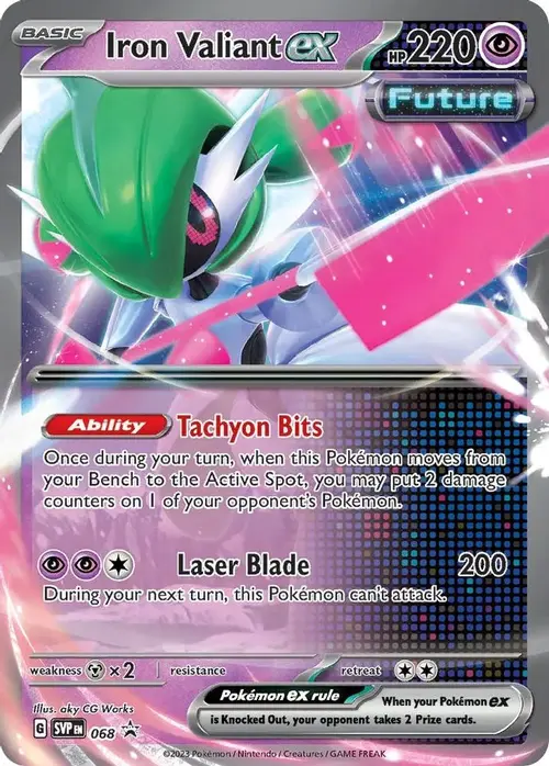 Iron Valiant ex - 068 card art