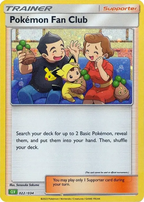 Pokemon Fan Club (CLV) card art