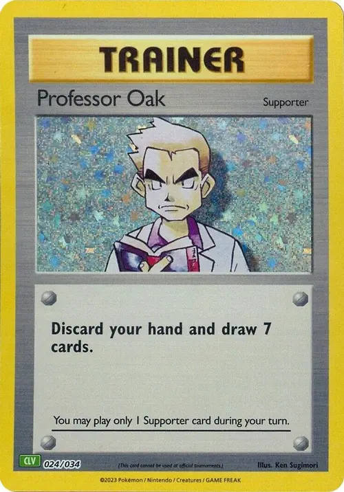 Professor Oak (CLV) card art
