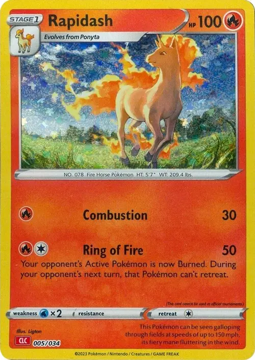 Rapidash card art