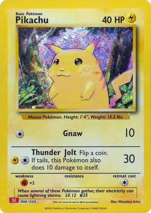 Pikachu card art