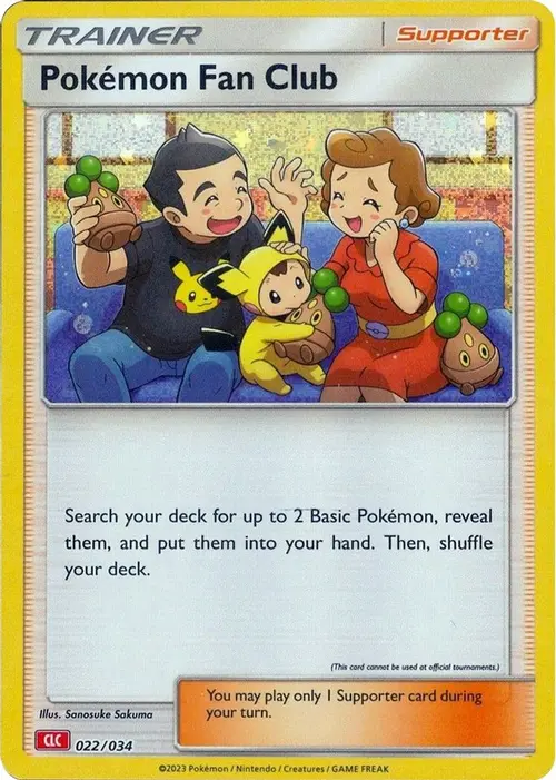 Pokemon Fan Club (CLC) card art