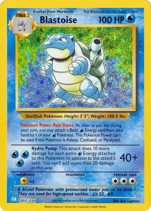 Blastoise card art