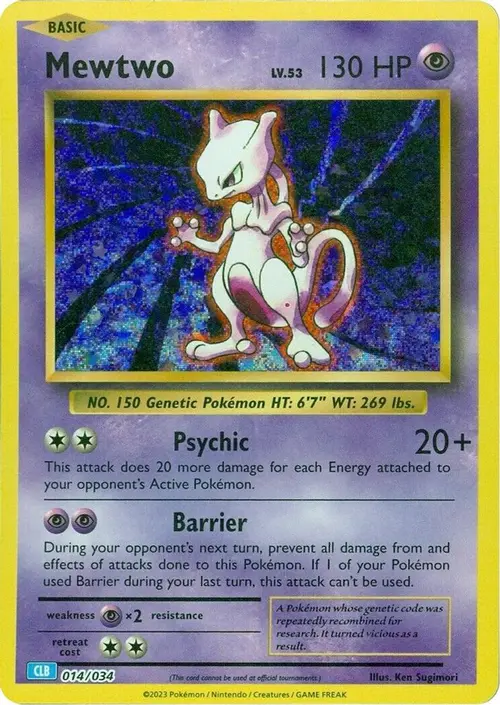 Mewtwo card art