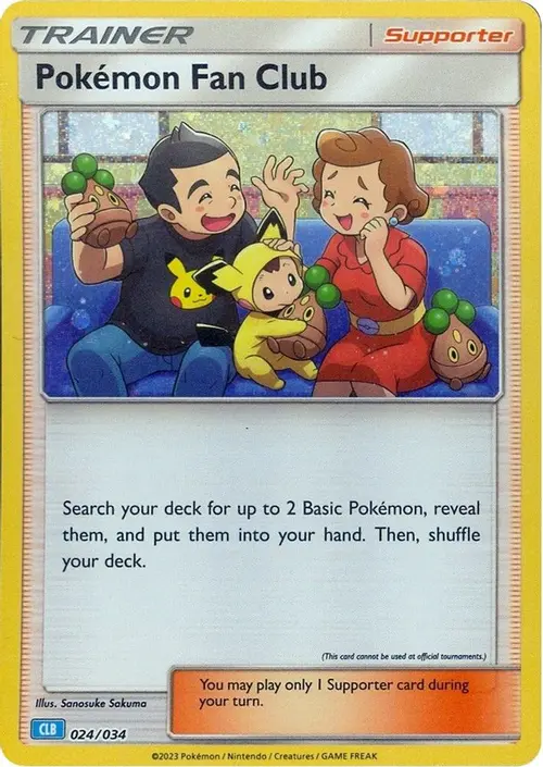 Pokemon Fan Club (CLB) card art