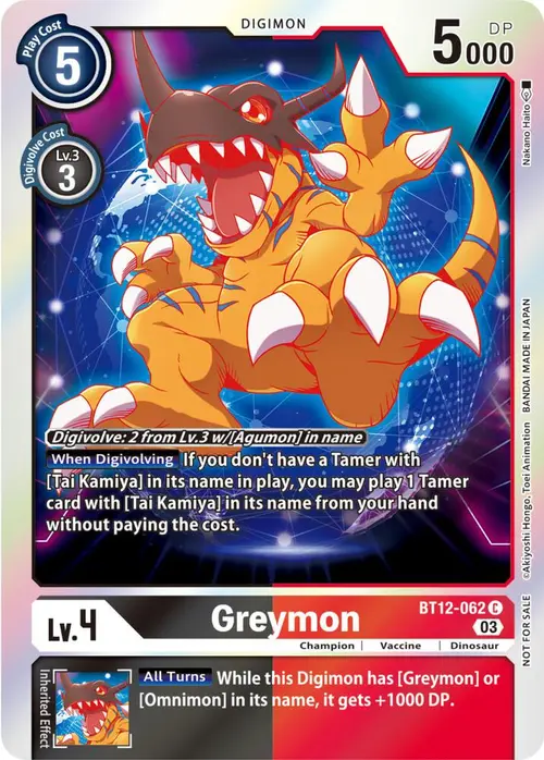Greymon (Official Tournament Pack Vol.11) card art