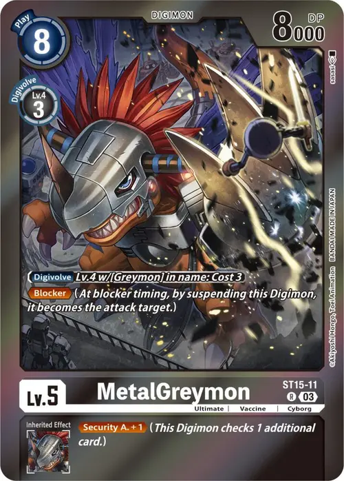 MetalGreymon (Gift Box 2023) card art