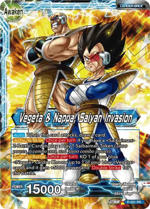 Nappa // Vegeta & Nappa, Saiyan Invasion card art