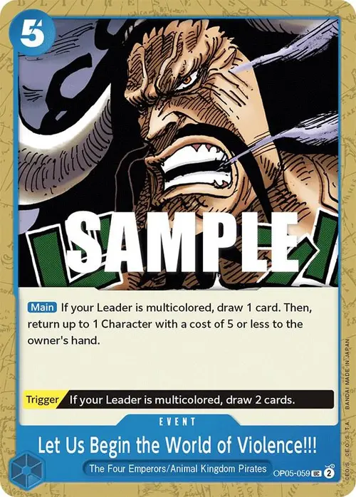 Let Us Begin the World of Violence!! card art
