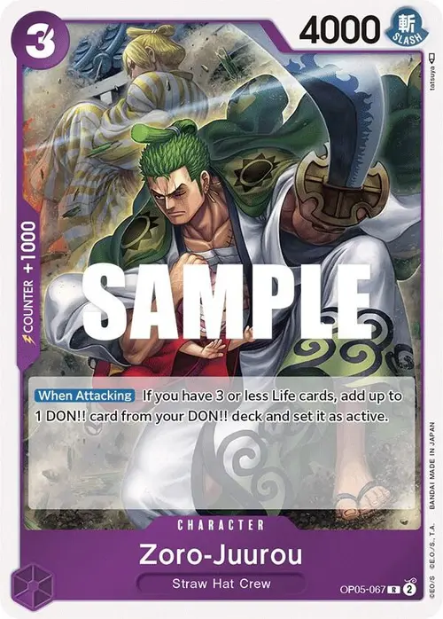 Zoro-Juurou card art