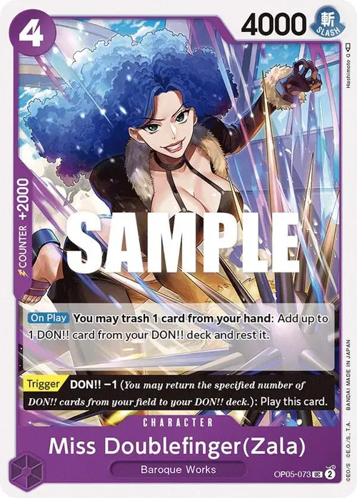 Miss Doublefinger(Zala) card art