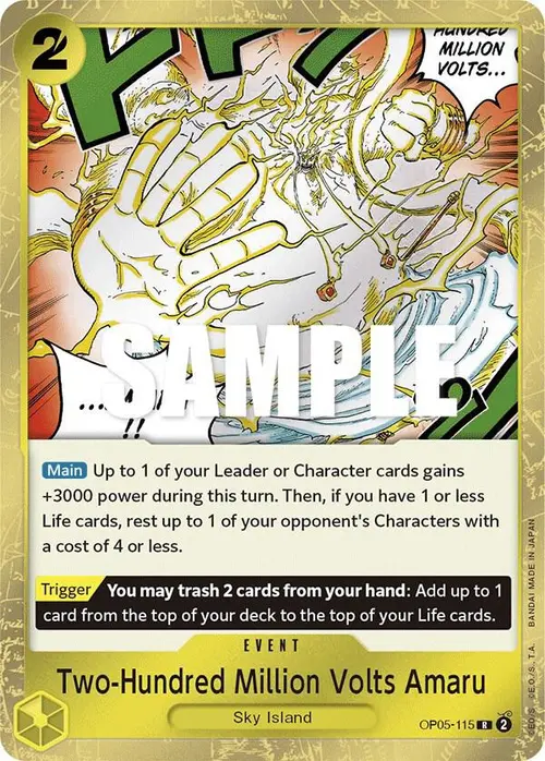 Two-Hundred Million Volts Amaru card art