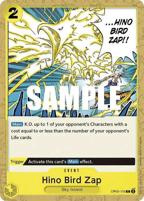Hino Bird Zap card art