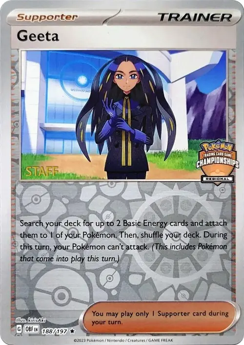 Geeta - 188/197 (Regional Championships) [Staff] card art