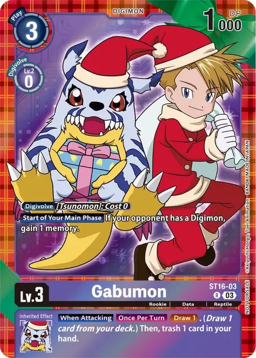 Gabumon (Winter Holiday 2023) card art