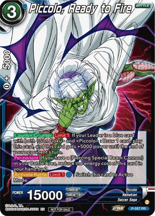 Piccolo, Ready to Fire (Zenkai Series Tournament Pack Vol.6) card art
