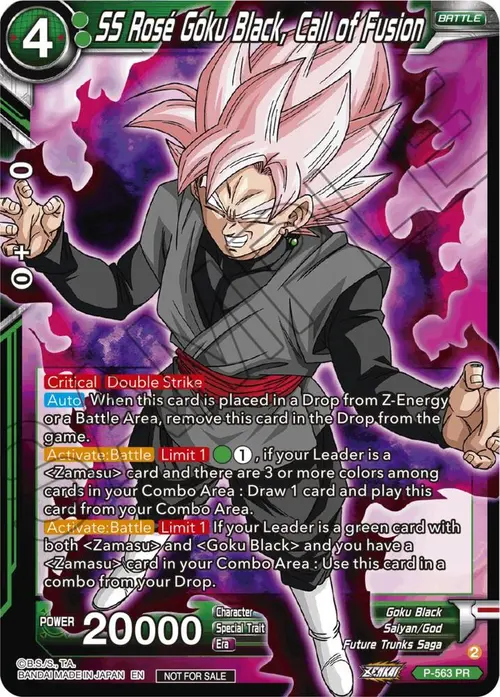 SS Rose Goku Black, Call of Fusion (Zenkai Series Tournament Pack Vol.6) card art