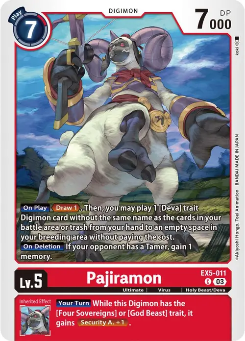 Pajiramon card art