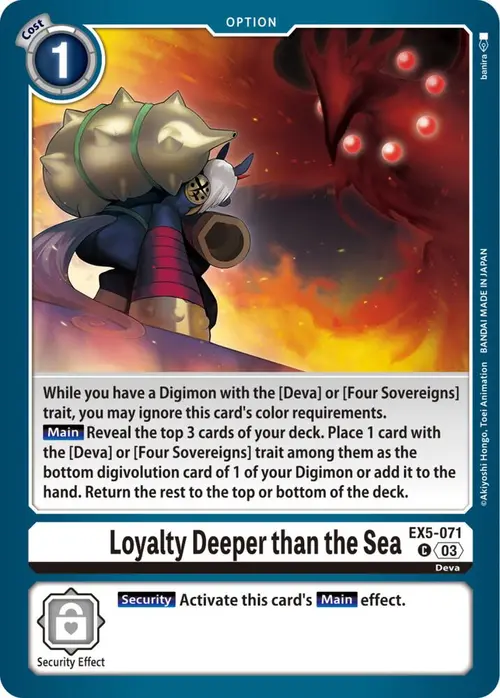 Loyalty Deeper than the Sea card art