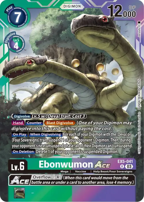 Ebonwumon ACE card art