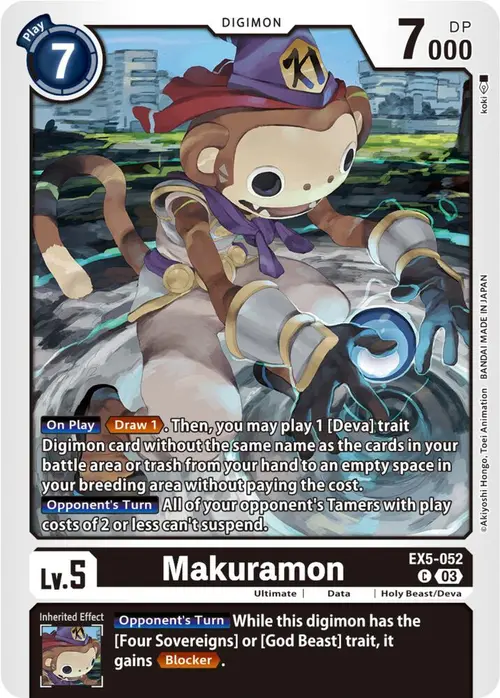 Makuramon card art