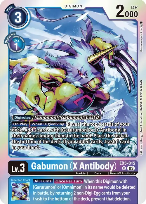 Gabumon (X Antibody) card art