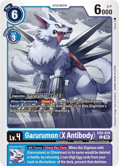 Garurumon (X Antibody) card art