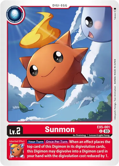 Sunmon card art