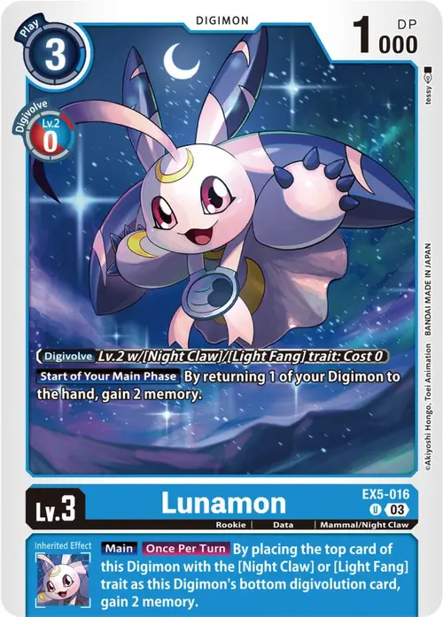 Lunamon card art