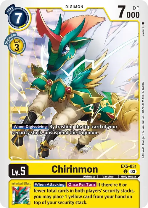 Chirinmon card art