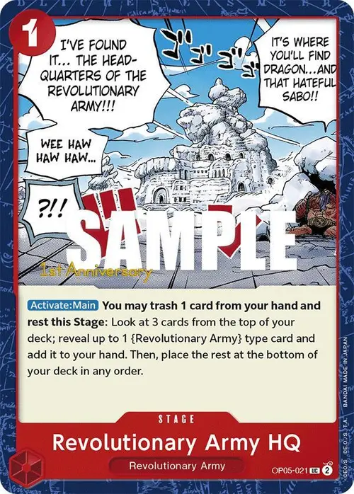 Revolutionary Army HQ card art