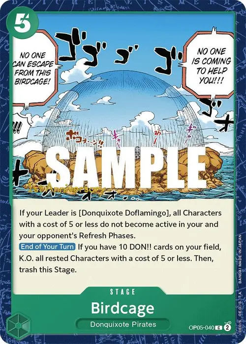 Birdcage card art
