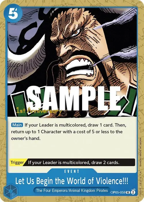 Let Us Begin the World of Violence!! card art