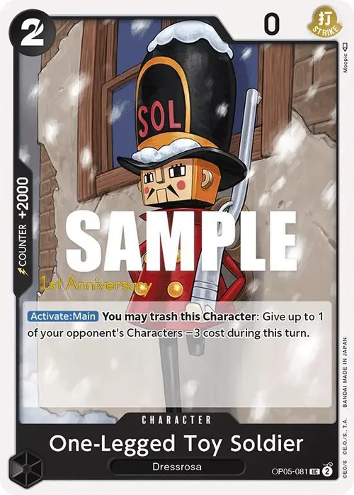 One-Legged Toy Soldier card art