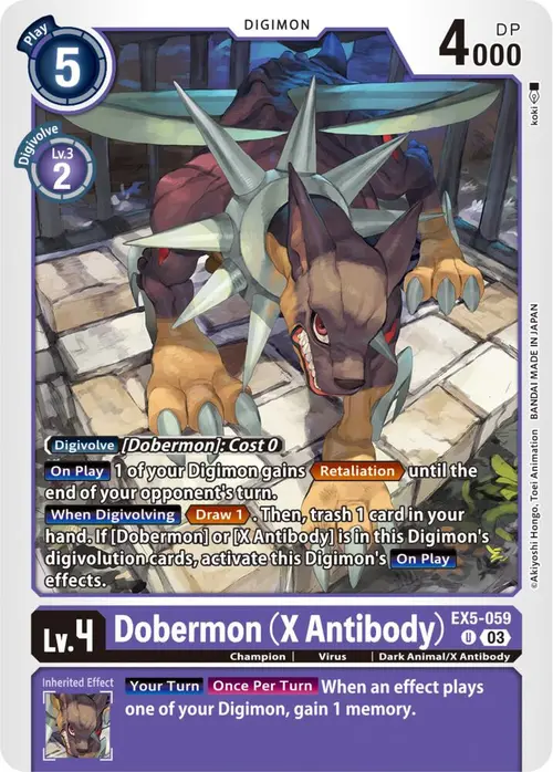 Dobermon (X Antibody) card art
