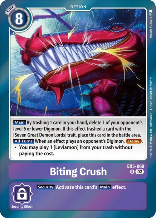 Biting Crush card art