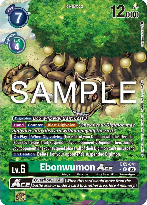 Ebonwumon ACE (Alternate Art) card art