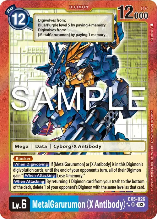 MetalGarurumon (X Antibody) (2 Star Alternate Art) card art