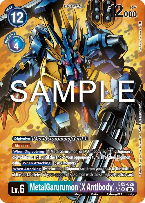 MetalGarurumon (X Antibody) (3 Star Alternate Art) card art