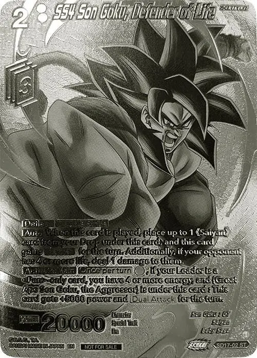 SS4 Son Goku, Defender of Life (2023 Offline Regionals Silver Print) card art