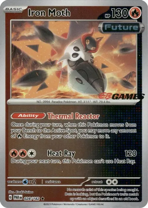 Iron Moth - 028/182 (EB Games Promo) card art