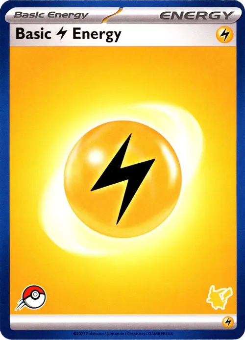 Basic Lightning Energy (Blue Border) card art